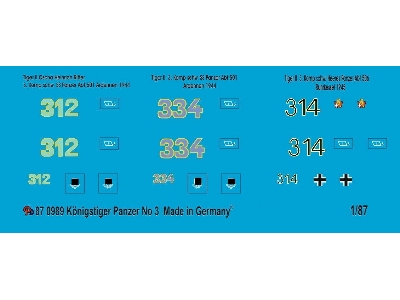 King Tiger Markings No. 3 - zdjęcie 1