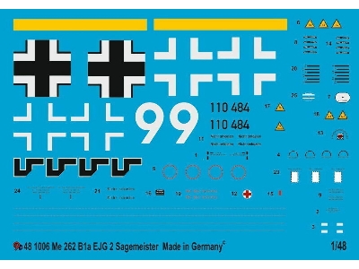 Me 262 B 1a Ejg 2 Gefreiter Sagemeister - zdjęcie 1