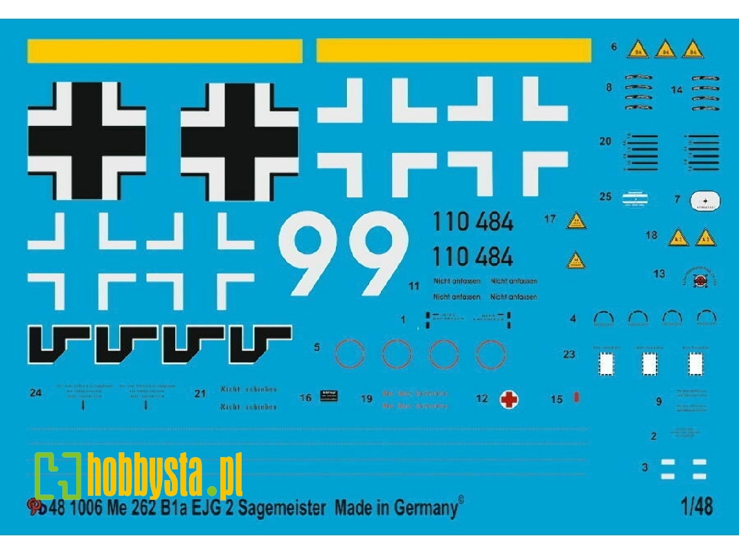 Me 262 B 1a Ejg 2 Gefreiter Sagemeister - zdjęcie 1