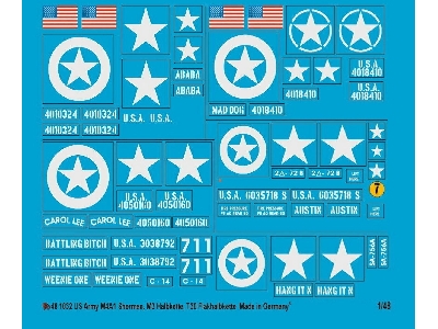 Us Army Markings For M3 Halftrack, M4a1, T30 Anti Aircraft Halftrack - zdjęcie 1
