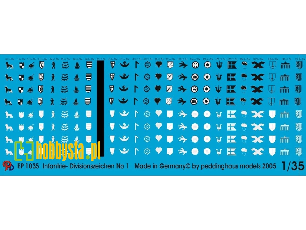 German Infantry Division Markings No. 1 - zdjęcie 1