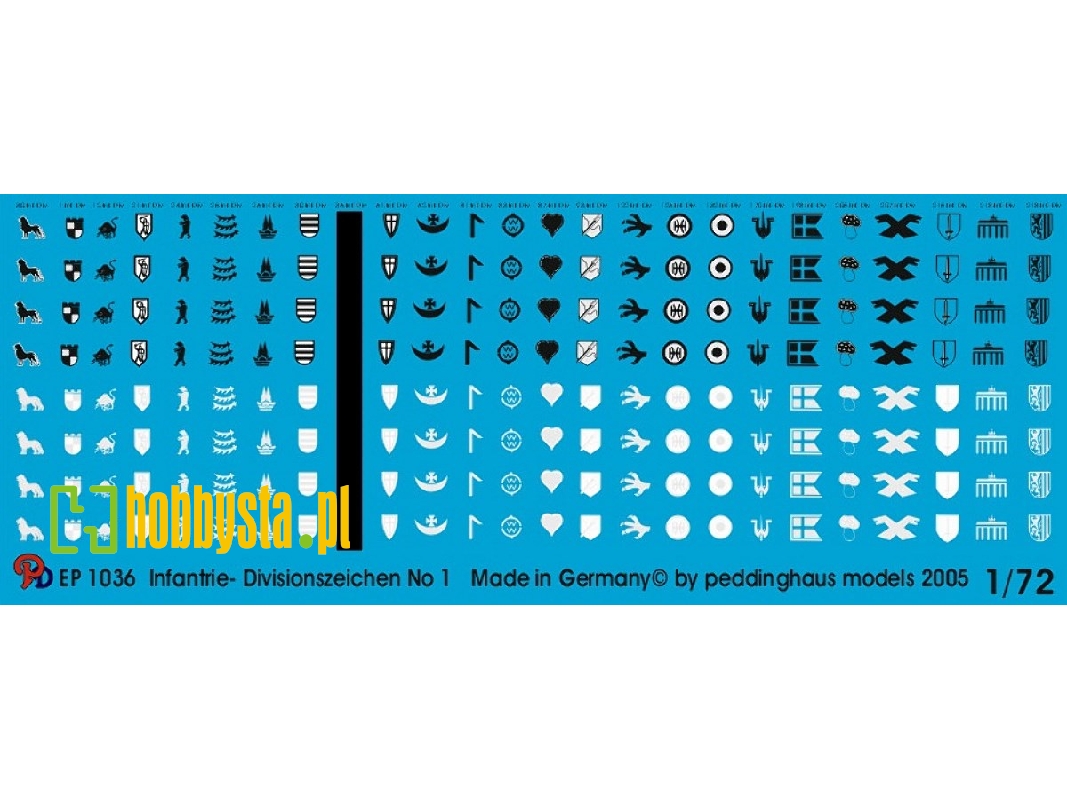 German Infantry Division Markings No. 1 - zdjęcie 1