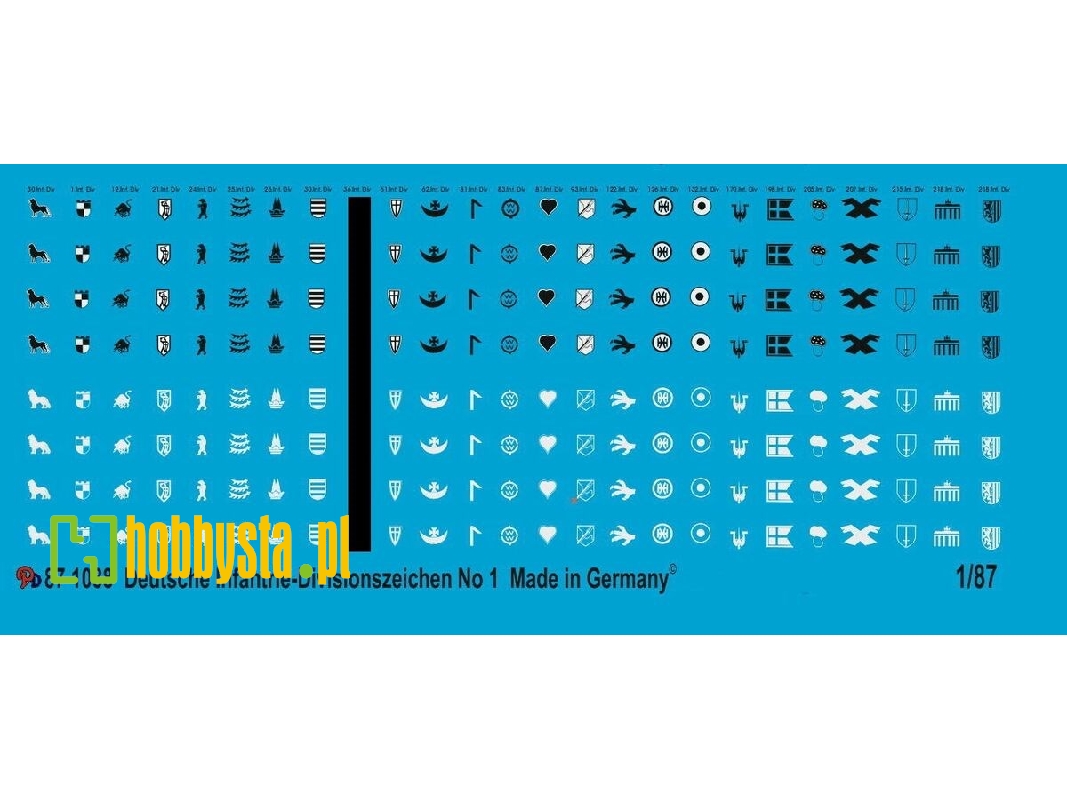 German Infantry Division Markings No. 1 - zdjęcie 1