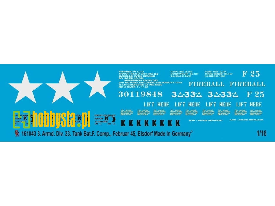 M26 Pershing 3. Armd. 33. Tank Bat. Elsdorf 1945 - zdjęcie 1