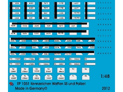 Number Plates For German Police And Waffen Ss - zdjęcie 1