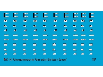 Number Plates For German Police And Waffen Ss - zdjęcie 1