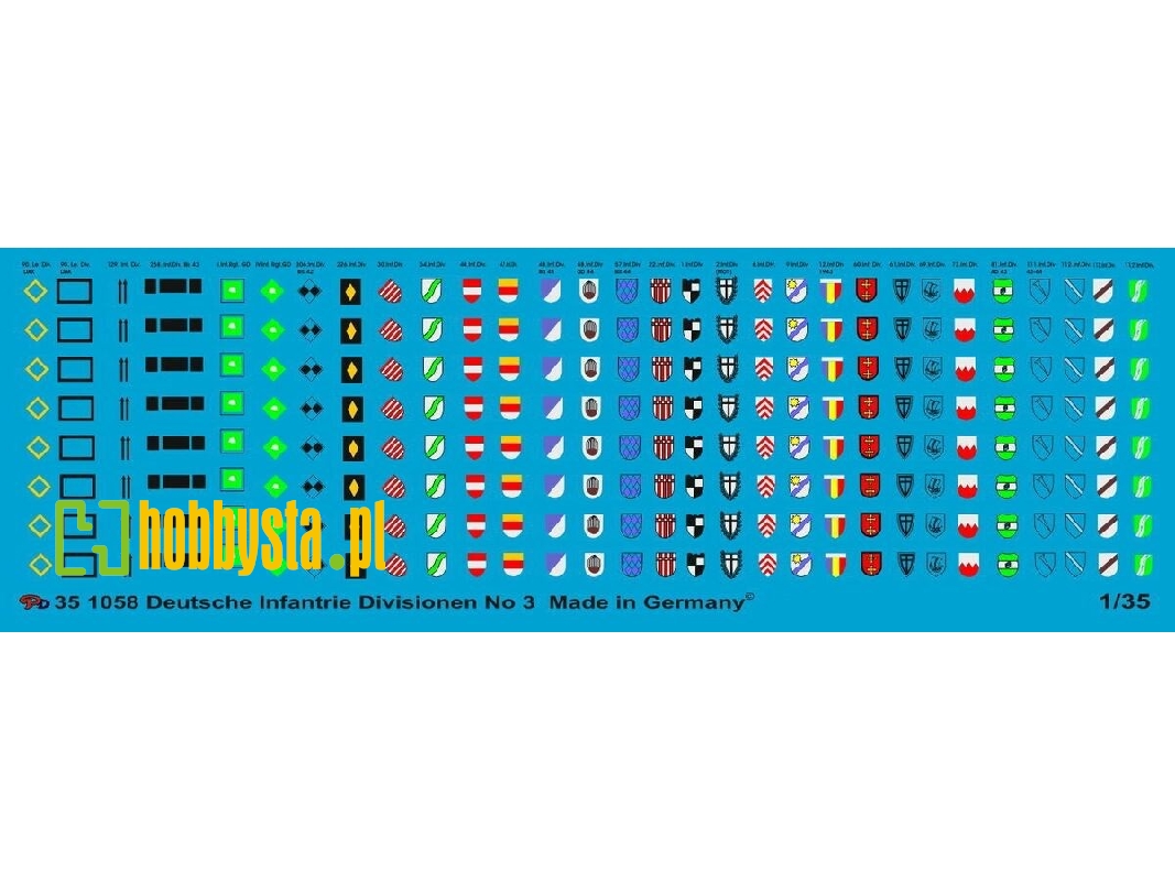 German Infantry Division Markings No. 3 - zdjęcie 1