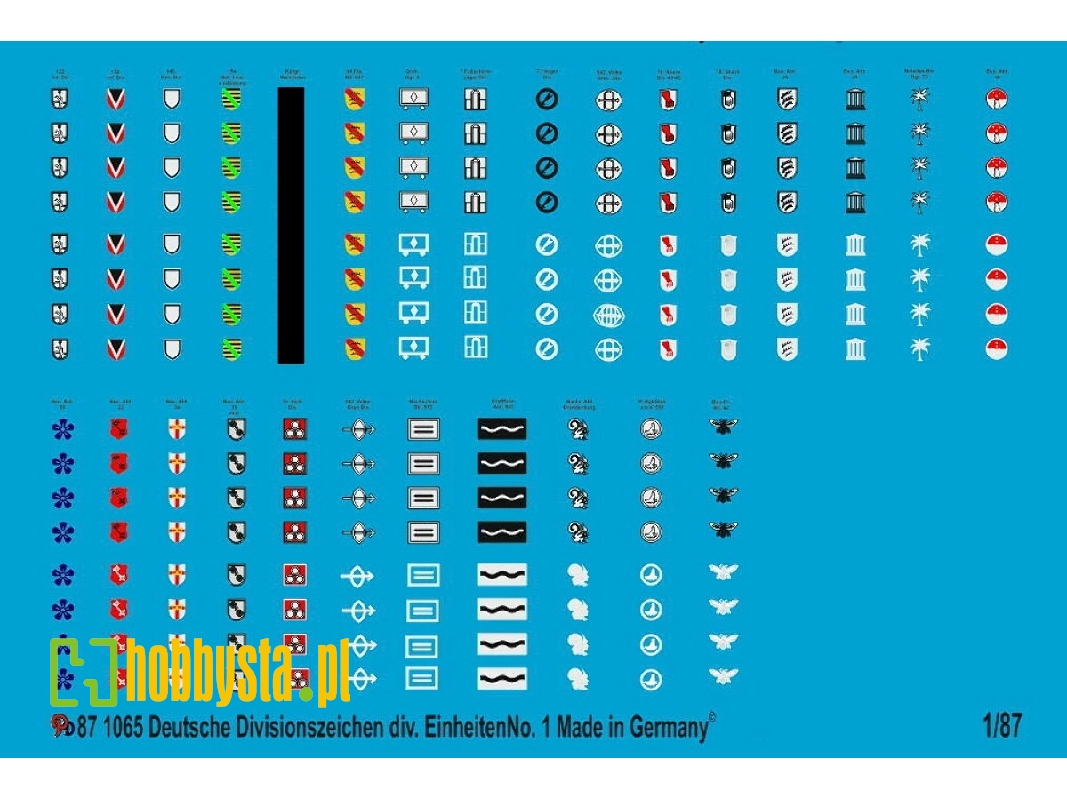 German Division Markings Misc. Units No. 1 - zdjęcie 1