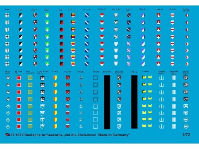 German Army Corps And Div. Divisions Markings - zdjęcie 1