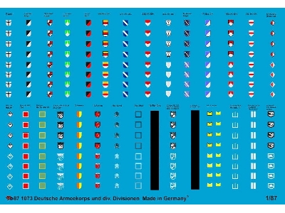 German Army Corps And Div. Divisions Markings - zdjęcie 1
