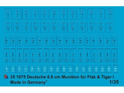 Markings For 8,8 Cm Ammo For Flak And Tiger Tanks - zdjęcie 1