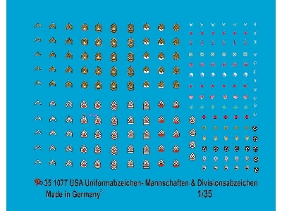 Usa Uniform Insignia Troops And Divisional Markings - zdjęcie 1
