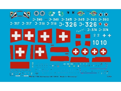 Markings For Swiss Bf 109 S - zdjęcie 1