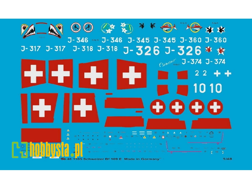 Markings For Swiss Bf 109 S - zdjęcie 1