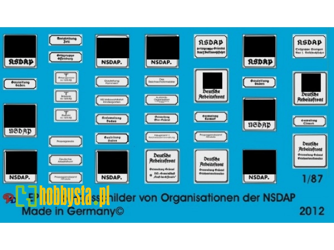 House Plates Of Nsdap Organisations - zdjęcie 1