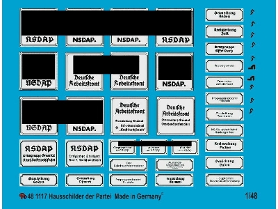 House Plates Of Nsdap Organisations - zdjęcie 1
