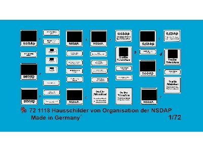 House Plates Of Nsdap Organisations - zdjęcie 1