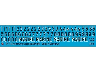 Numbers German Bundesluftwaffe - zdjęcie 1