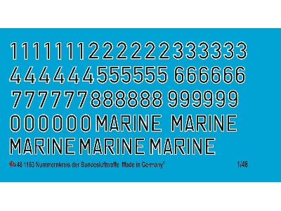 Numbers German Bundesluftwaffe - zdjęcie 1