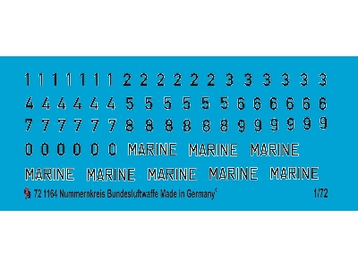 Numbers German Bundesluftwaffe - zdjęcie 1