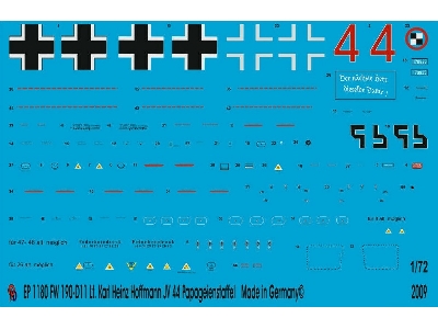 Fw 190-d11 Leut. Karl Heinz Hoffmann Jv 44 Papageienstaffel - zdjęcie 1