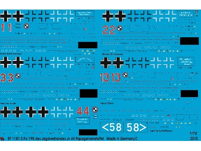 Fw 190 - D9-11 5 Planes Jv 44 Papageienstaffel - zdjęcie 1