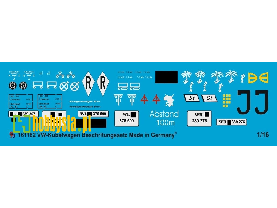 Markings For The Vw Kübelwagen - zdjęcie 1