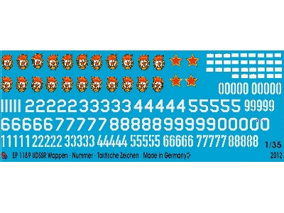 Udssr Insignia Numbers And Tactical Markings - zdjęcie 1
