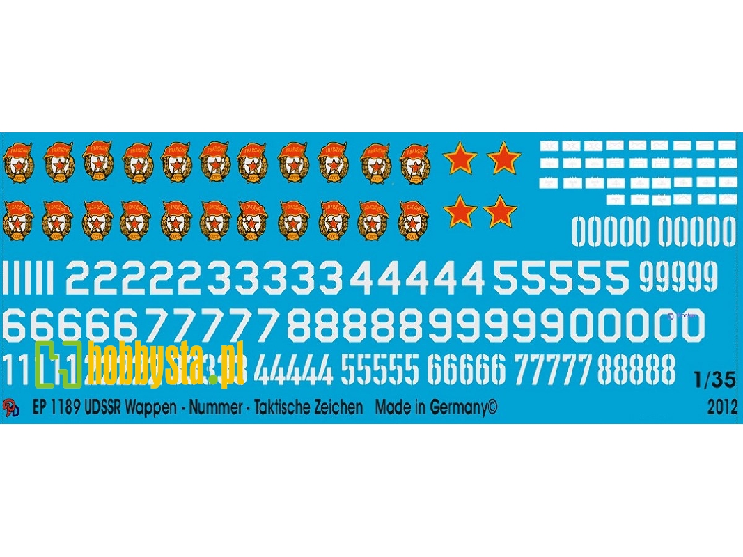 Udssr Insignia Numbers And Tactical Markings - zdjęcie 1