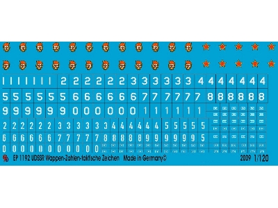 Udssr Insignia Numbers And Tactical Markings - zdjęcie 1