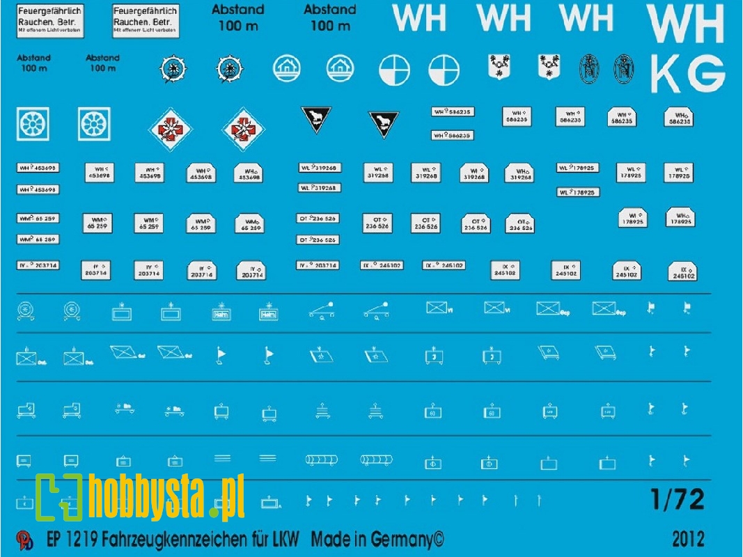 Number Plates For Transport Trucks And Tactical Markings - zdjęcie 1