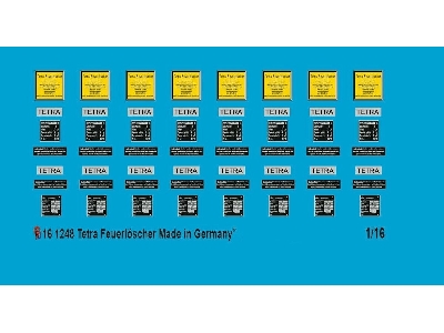 Markings For Tetra Fire Extinguisher For German Tanks - zdjęcie 1