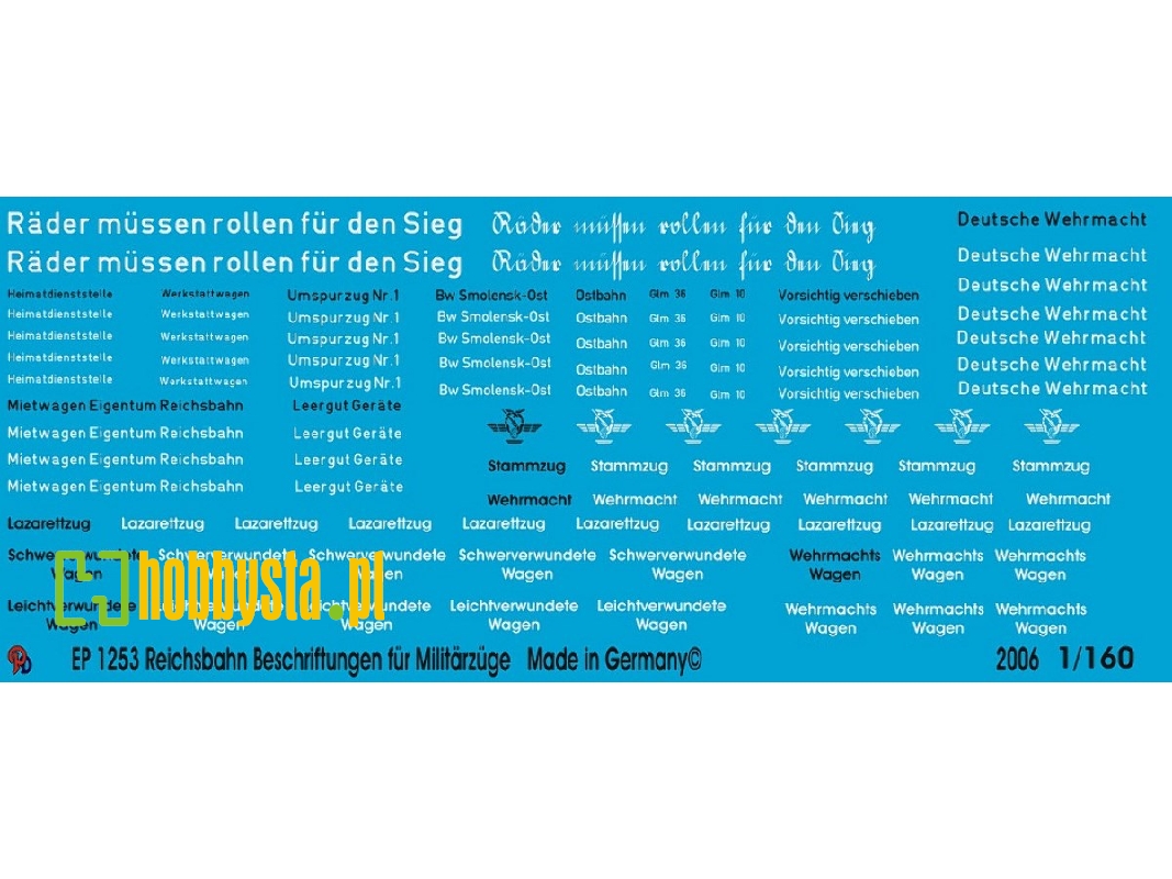 Markings For German Military Trains - zdjęcie 1