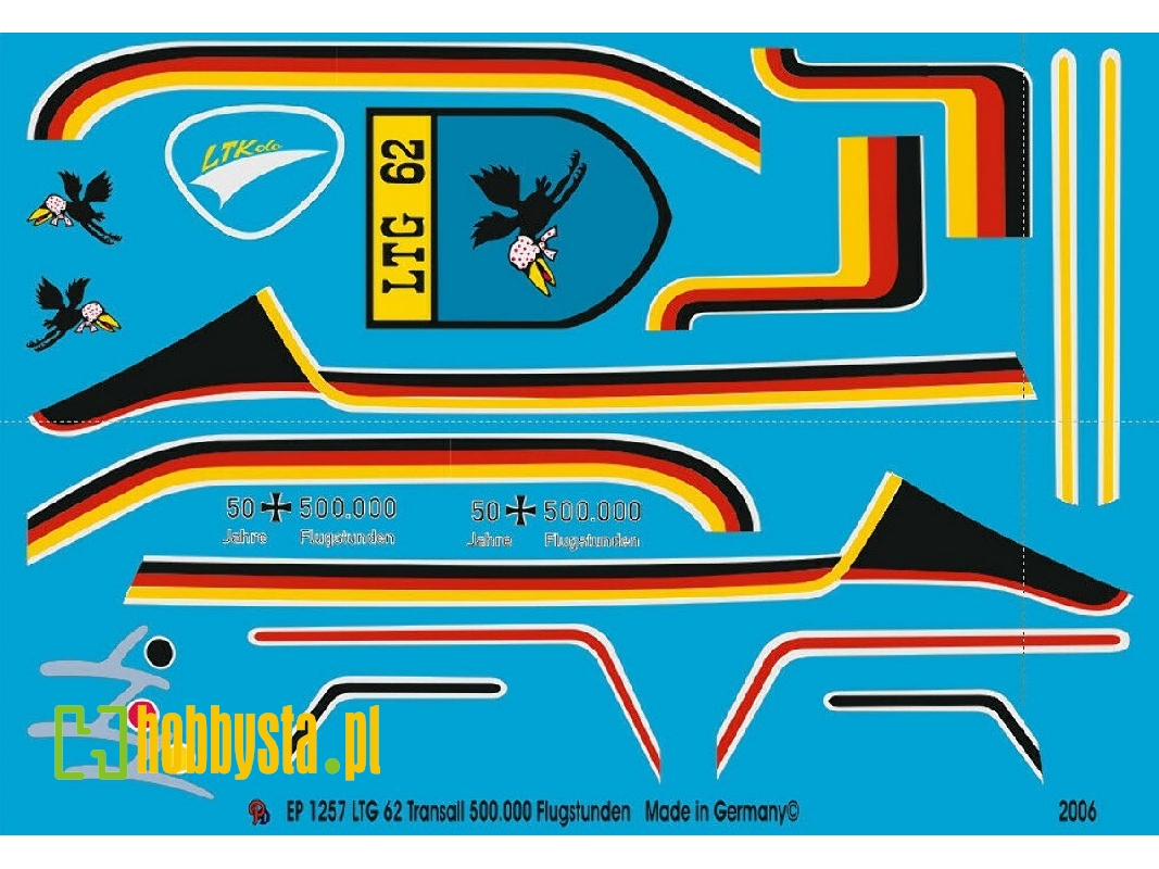 Transall C 160 G Special Painting 500.000 Flight Hours Ltg 62 - zdjęcie 1