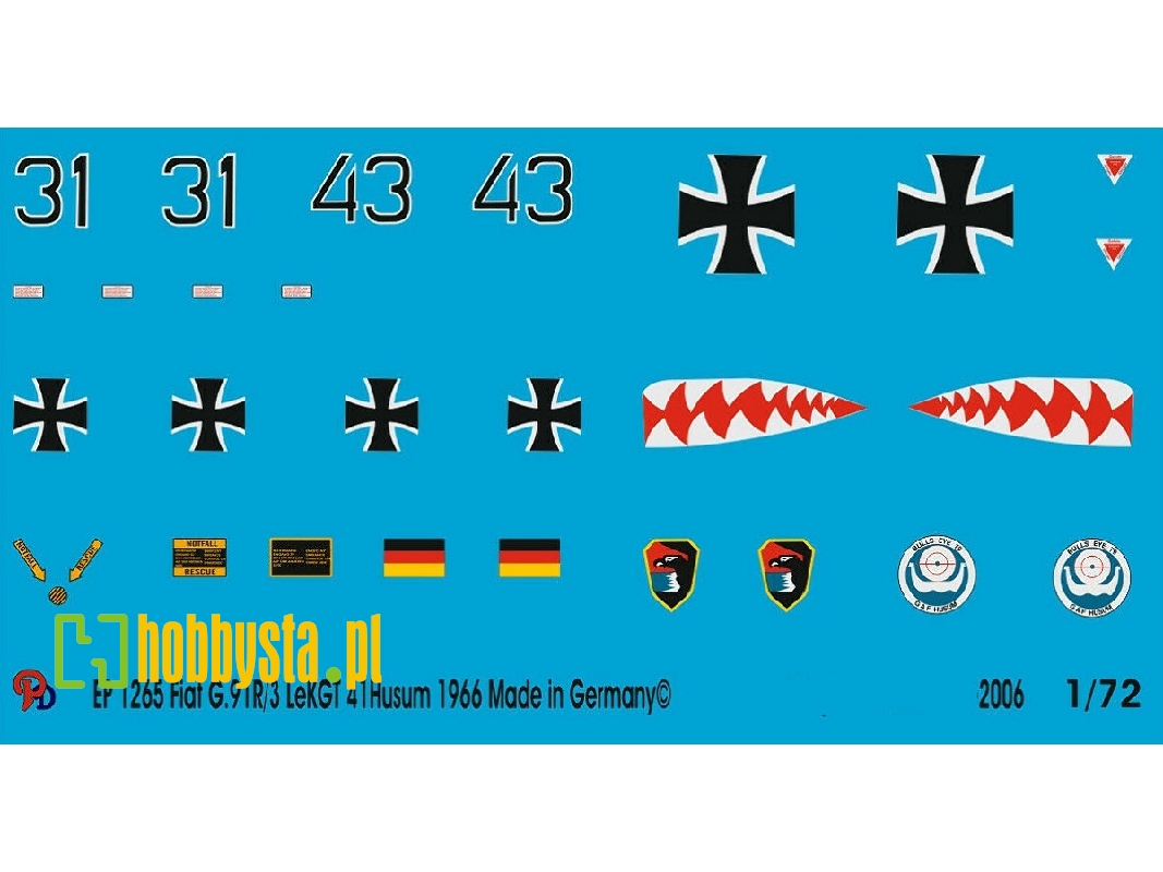 Fiat G.91 Lekgt 41 Husum 1966 - zdjęcie 1