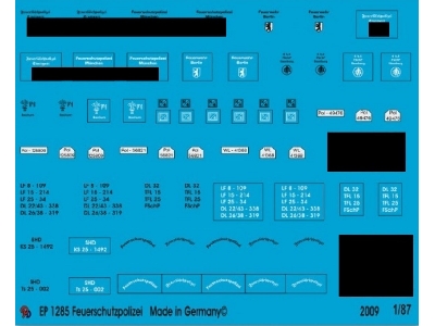 Markings For Vehicles Of The German Fire Brigades - zdjęcie 1