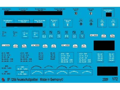 Markings For Vehicles Of The German Fire Brigades - zdjęcie 1