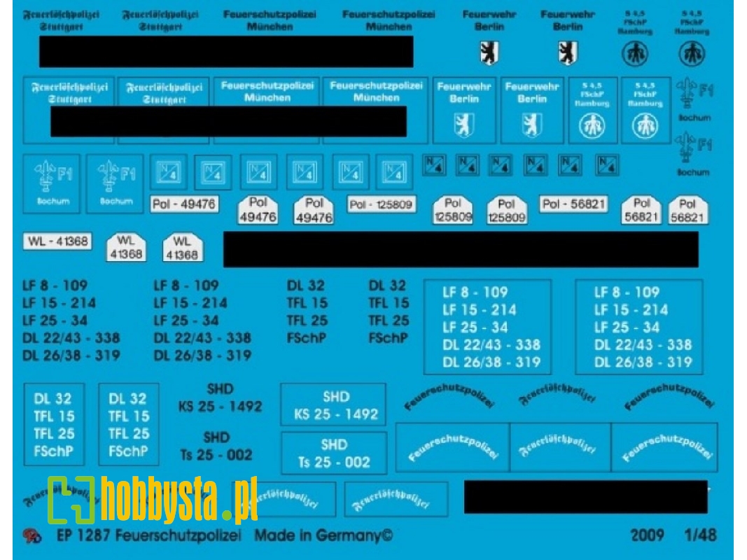 Markings For Vehicles Of The German Fire Brigades - zdjęcie 1