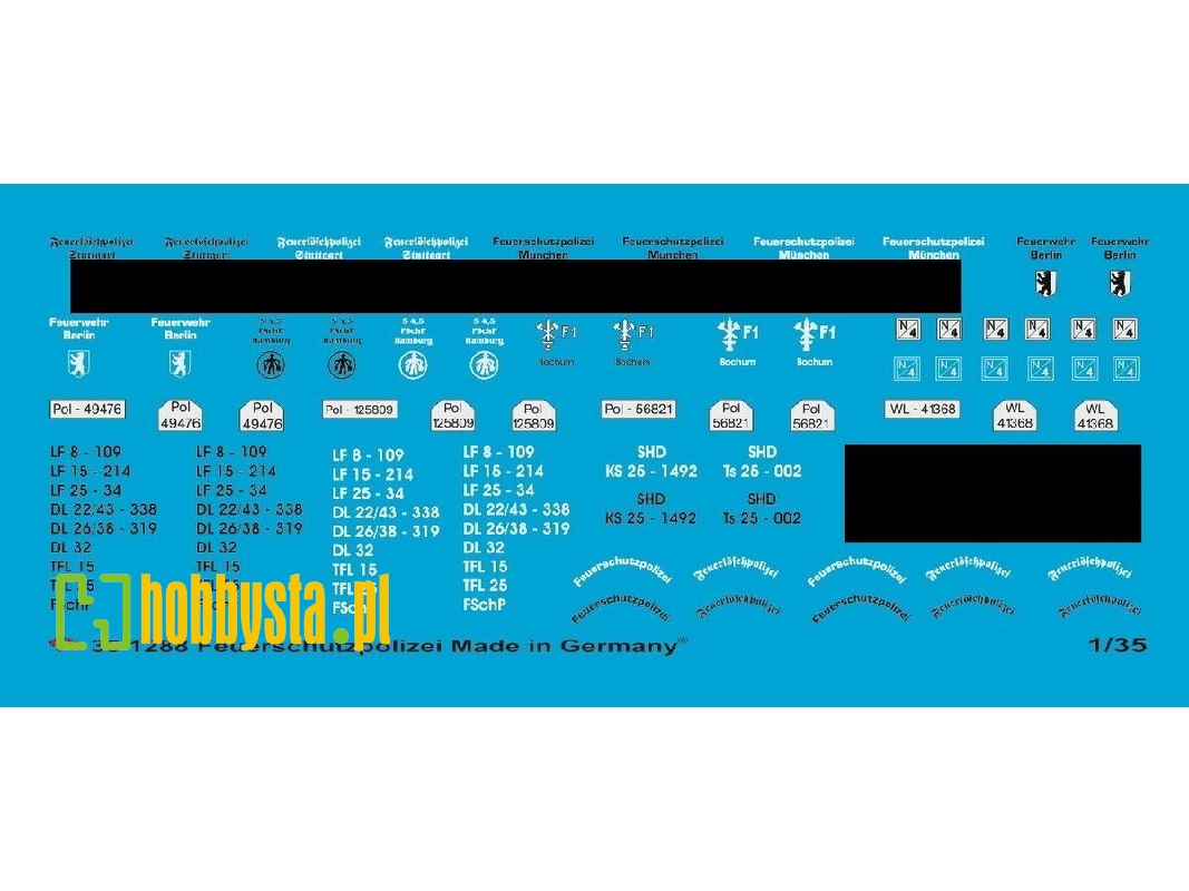 Markings For Vehicles Of The German Fire Brigades - zdjęcie 1