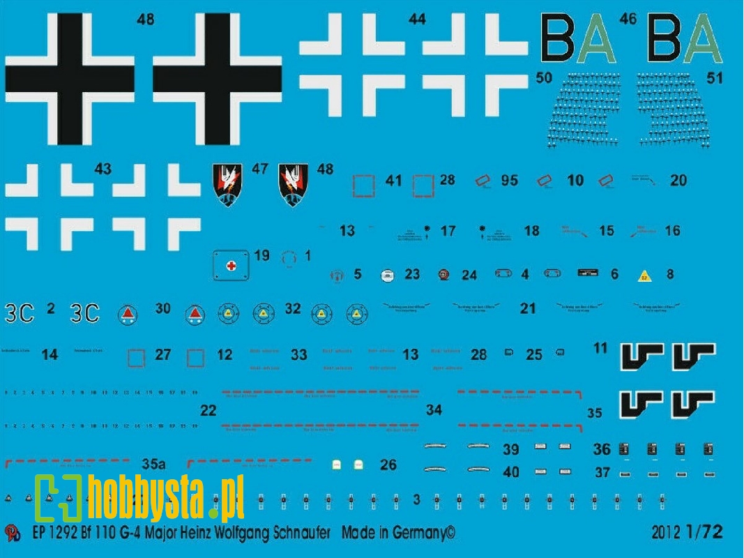 Bf 110 G4 Night Fighter Major Heinz Wolfgang Schnaufer - zdjęcie 1