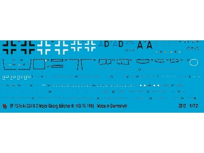 Ar 234 B-2 Major Hans Georg Bätcher Iii/Kg 76 1945 - zdjęcie 1