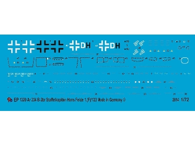 Ar 234 B-2br Staffel Captain Hans Felde 1.(F)/123 1945 - zdjęcie 1