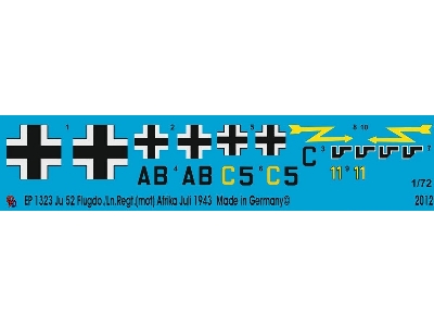 Ju 52 Flugdo./Ln.Regt.(Mot) Africa July 1943 - zdjęcie 1