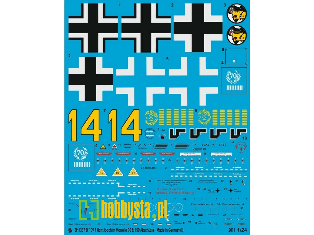 Bf 109 F Hans Joachim Marseille Last Plane - zdjęcie 1