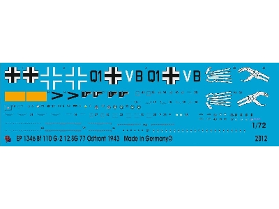 Bf 110 G-2 12.Sg 77 Russia 1943 - zdjęcie 1