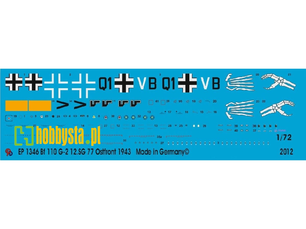 Bf 110 G-2 12.Sg 77 Russia 1943 - zdjęcie 1