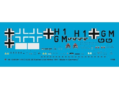 Bf 110 C 8. Zg 26 Sicily And Africa 1941 - zdjęcie 1