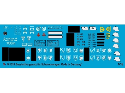 Markings For German Schwimmwagen - zdjęcie 1