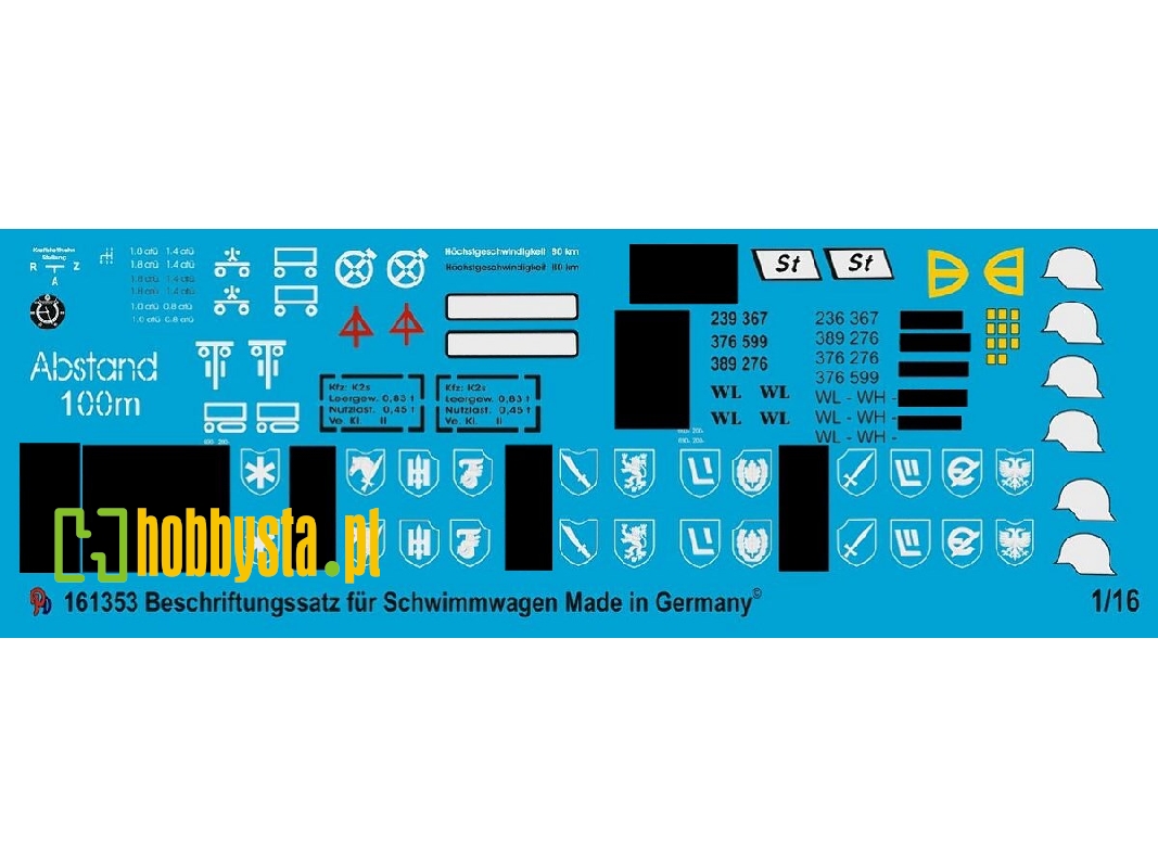 Markings For German Schwimmwagen - zdjęcie 1