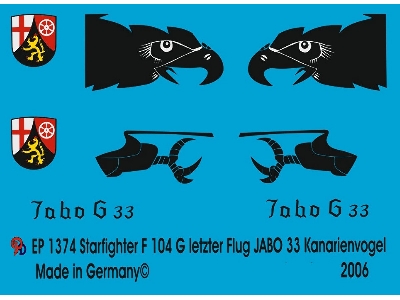 F 104 G Starfighter Kanarienvogel Last Flight Jabo 33 30.5.1985 - zdjęcie 1